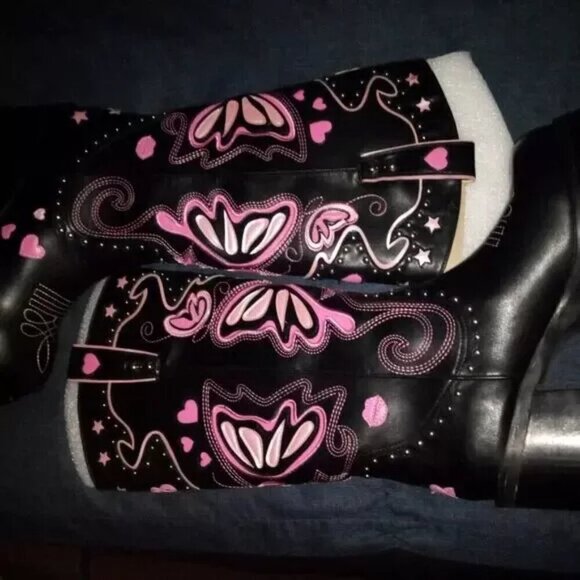 THE " WICKED WEST " PLATFORM BOOTS THE " BRATTY " (Fast shipping) (Brand new) - Picture 2 of 4